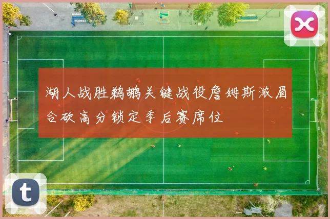 湖人战胜鹈鹕关键战役詹姆斯浓眉合砍高分锁定季后赛席位