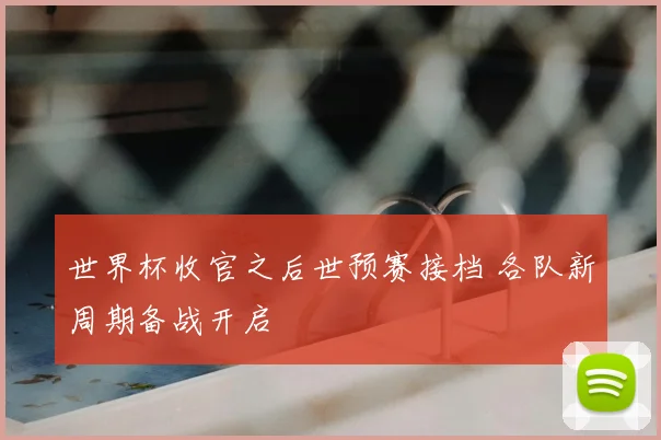 世界杯收官之后世预赛接档 各队新周期备战开启